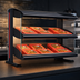 Thumbnail image #4 for Hatco Spot On Slant Dual-Shelf Heated Zone Merchandiser Warmer, 60-Inch Countertop Hot Food Display
