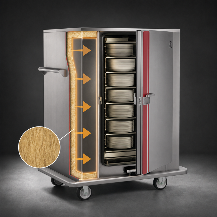 Product image #4 for Classic Carter Mobile Electric Insulated Single-Door Banquet Holding Cabinet for 180 Covered Plates