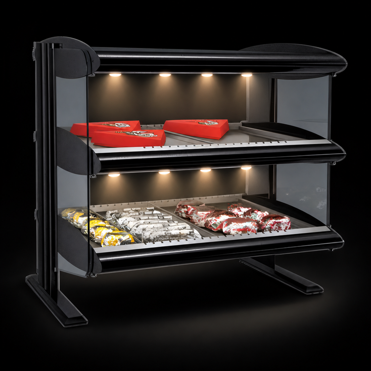 Product image #4 for Hatco Horizontal Heated Merchandiser Warmer, 54-Inch Countertop, Dual Shelf, LED Lighting