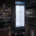 Thumbnail image #4 for Omcan USA 31-Inch One-Section Black Glass Door Reach-In Display Freezer, 23 Cu. Ft.