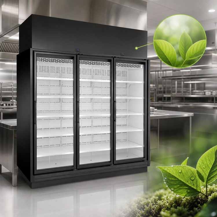 Product image #4 for Three-Section Low-Temp Self-Contained Glass Door Freezer Merchandiser