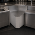 Thumbnail image #4 for Glastender 45° Inside Corner Wedge Underbar Drainboard, 24-Inch Deep, No Legs