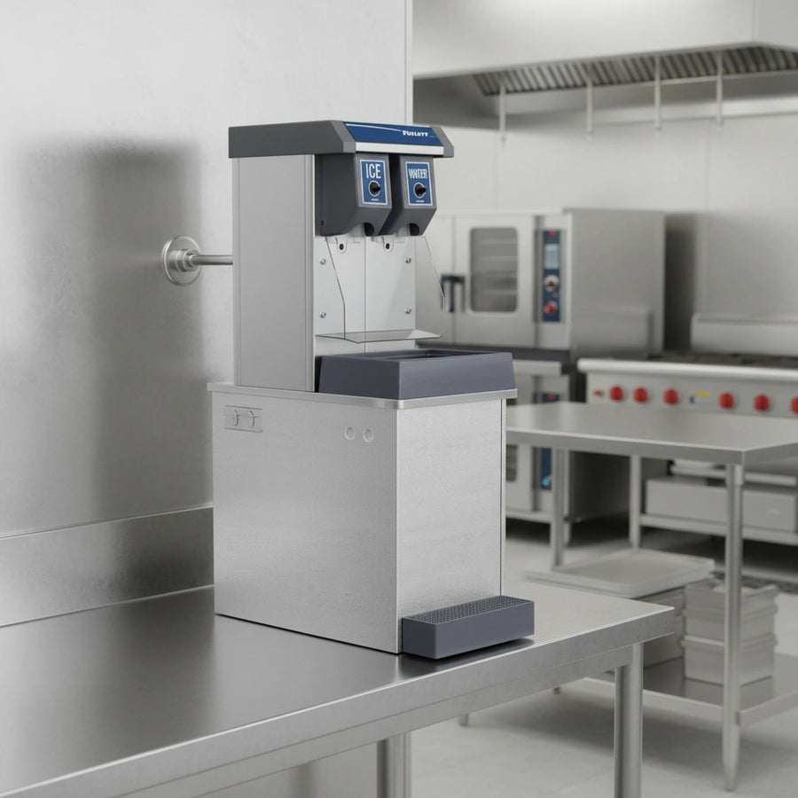 This low-profile ice and water dispenser integrates seamlessly with remote ice delivery systems, keeping your ice machine out of sight for an optimized workspace.