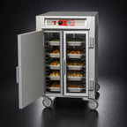 Thumbnail image #4 for Metro C5 C565-SFS-UPFC Half-Height Mobile Pass-Thru Heated Holding Cabinet, Combination Doors, 8 Sheet Pan or 16 Hotel Pan Capacity