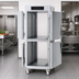 Thumbnail image #4 for Metro C5 8 Series Full-Height Mobile Pass-Thru Controlled Temperature Holding Cabinet with Solid Dutch Doors and Universal Wire Slides