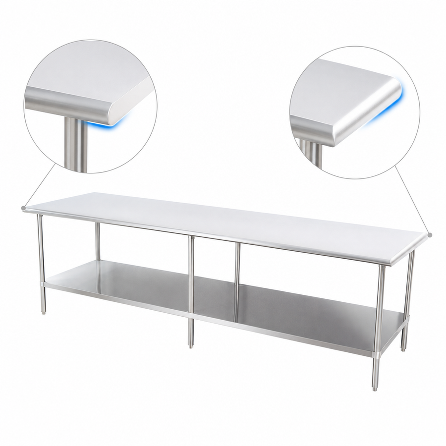 Rounded Front and Rear Edges