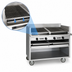 Thumbnail image #4 for Magikitch'n 72-Inch Gas Coal Charbroiler, Floor Model with Open Cabinet Base