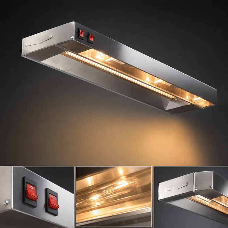 Product image #4 for Eagle RedHots 72-Inch Single Lighted High-Watt Rod-Type Strip Heat Lamp