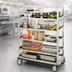 Thumbnail image #4 for Queen Mary Stainless Steel Utility Cart with 5 Shelves, 1600 lb. Capacity