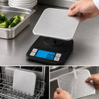 Thumbnail image #5 for CFS Brands Escali SCDGN15BK High-Sensitivity Digital Portion Control Food Scale, 15 lb Capacity, Black, Stainless Steel Platform Case of 12