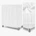 Thumbnail image #4 for Metro Queen Mary and Banquet Cart Cover, 48 x 18 x 62 Inch, Uncoated Knitted Polyester, White, Velcro Fastener