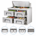 Thumbnail image #4 for True 48-Inch Two-Section Drawered Sandwich/Salad Prep Table with 4 Drawers, 18-Pan Top, R290 Hydrocarbon Refrigeration