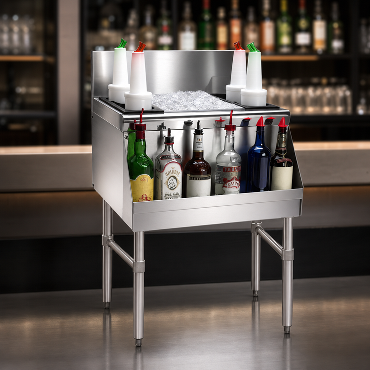 Product image #4 for Advance Tabco Prestige Supreme 30-Inch Stainless Steel Bar Ice Chest with 10-Circuit Cold Plate