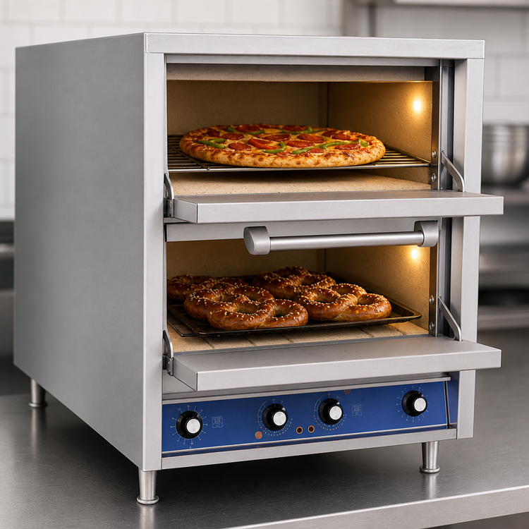 Product image #5 for Bakers Pride HearthBake Series P46-BL Countertop Electric Brick-Lined Pizza/Pretzel Oven