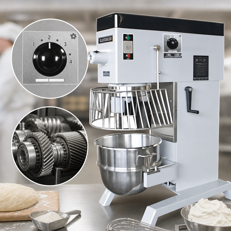 Product image #4 for Blakeslee DD-60 60-Quart Floor Model Planetary Mixer, 4-Speed Gear-Driven, #12 Hub