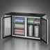 Thumbnail image #4 for True 60-1/8 Inch Two-Section Self-Contained Back Bar Cooler with 2 Glass Doors