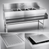 Thumbnail image #4 for Spec-Bar Three-Compartment Underbar Sink Unit with Left & Right Drainboards, 72 x 19 x 37 Inches