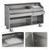 Thumbnail image #5 for FWE 72-Inch Conventional Single-Station Portable Bar with 60 lb Ice Bin and Casters