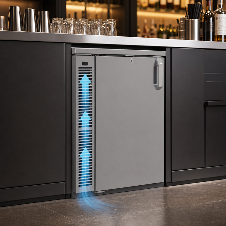 Product image #4 for Glastender C1SL20 20-Inch One-Zone Side-Serviced Low-Profile Back Bar Cooler