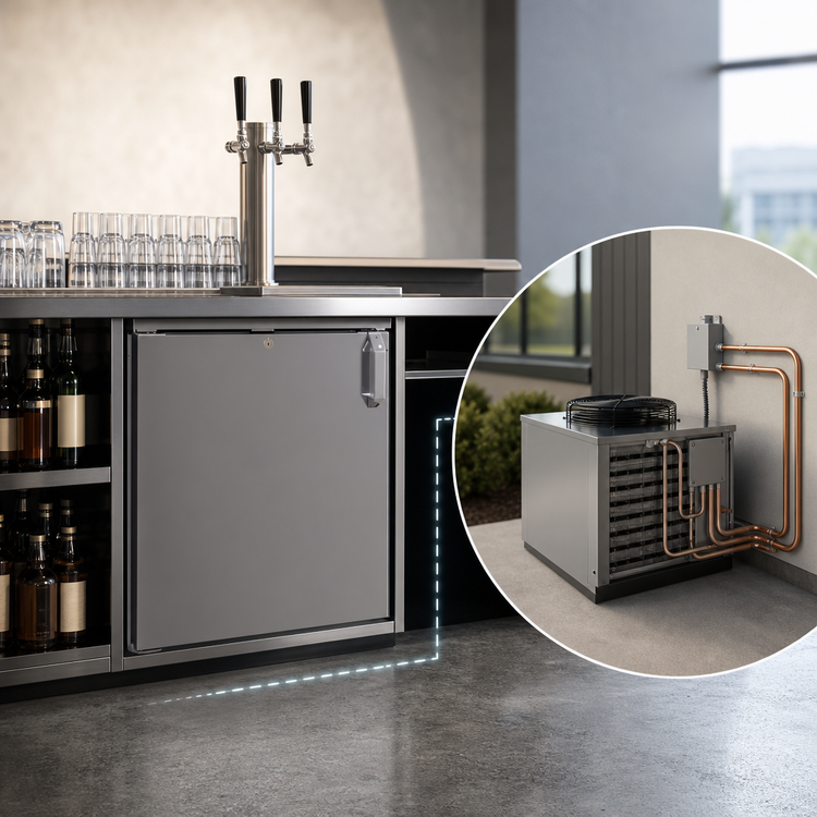 Product image #4 for Glastender 24-Inch Low-Profile Pass-Thru Back Bar Cooler, Remote Refrigeration, 1 Zone