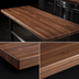 Thumbnail image #4 for Boos Block American Black Walnut Blended Rails Edge Grain Kitchen Countertop, 96 x 30 x 1-1/2 Inch, Penetrating Oil Finish