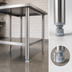 Thumbnail image #4 for 34-1/2 Inch Galvanized Steel Work Table Legs with Adjustable Feet, Set of 4