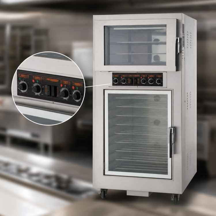 Product image #4 for Nu-Vu QB-3/9 Electric Single Deck Floor Oven/Proofer Combination, 3-Pan Oven / 9-Pan Proofer