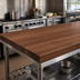 Thumbnail image #4 for John Boos Boos Block American Black Walnut Edge Grain Kitchen Countertop, 96 x 30 x 3 Inches, Varnique Finish