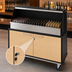 Thumbnail image #4 for Dinex DXPPB560IBWRM Full-Length Ice Bin Portable Bar with Russian Maple Finish