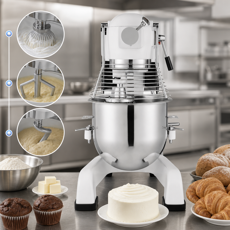 Product image #5 for Eurodib 20 Quart Gear-Driven Floor Model Planetary Mixer with #12 Hub, 3-Speed, 1-1/2 HP