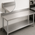 Thumbnail image #4 for John Boos Stallion Economy Stainless Steel Work Table, 84 x 24 Inches, 5-Inch Backsplash
