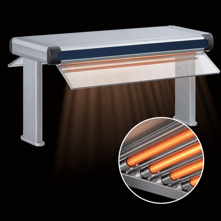 Product image #4 for Hatco Glo-Ray Designer Dual Infrared Strip Heater, 75.5-Inch Wide, 3-Inch Spacing, High Watt, Aluminum