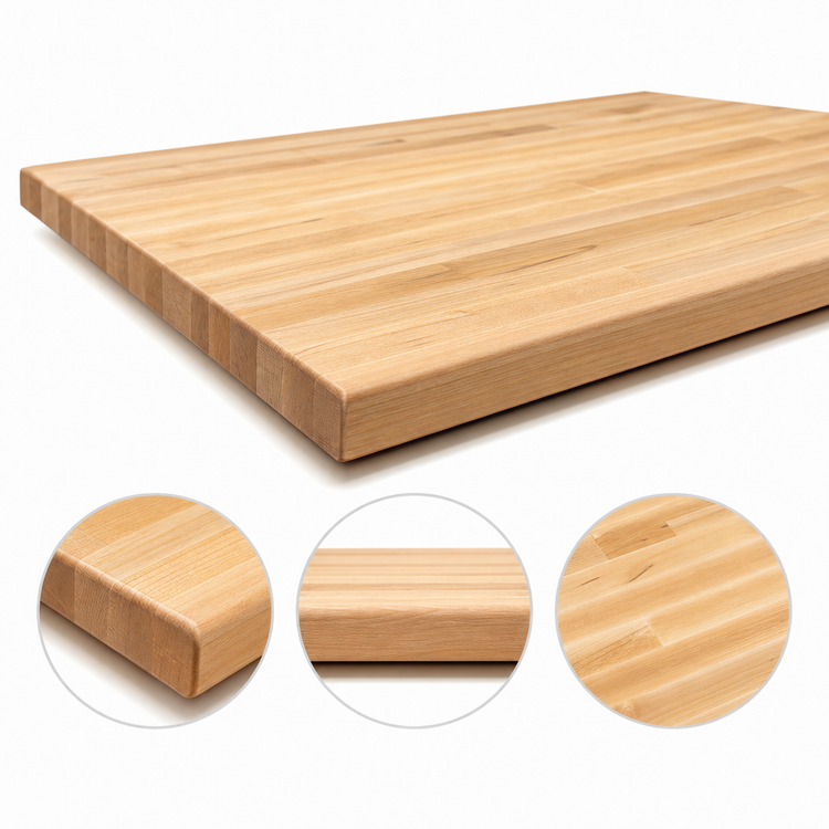 Product image #4 for Boos Block 60 x 30 Inch Northern Hard Rock Maple Kitchen Countertop, Blended Edge Grain, Varnique Finish