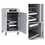 Thumbnail image #4 for Metro C5 C585-SFS-U Half-Height Mobile Heated Holding Cabinet, Solid Doors, 8 Full-Size Sheet Pan Capacity, Touchscreen Controls