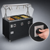 Thumbnail image #4 for Vollrath 2-Series Affordable Portable Deluxe 3-Well Sealed-Well Mobile Hot Food Station with Breath Guard