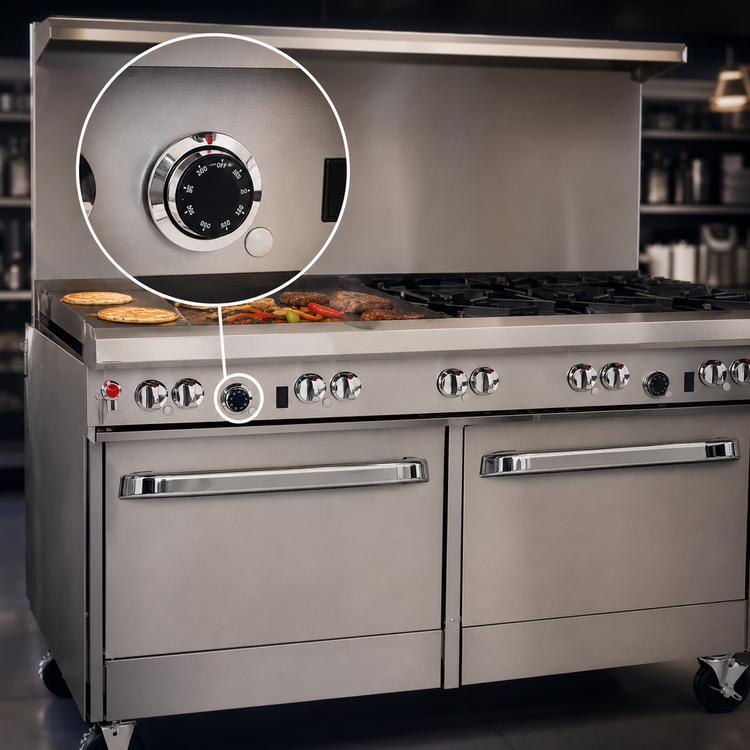 Product image #4 for Southbend Ultimate 60-Inch Gas Restaurant Range with 5 Open Burners, 24-Inch Griddle, Standard Oven and Convection Oven