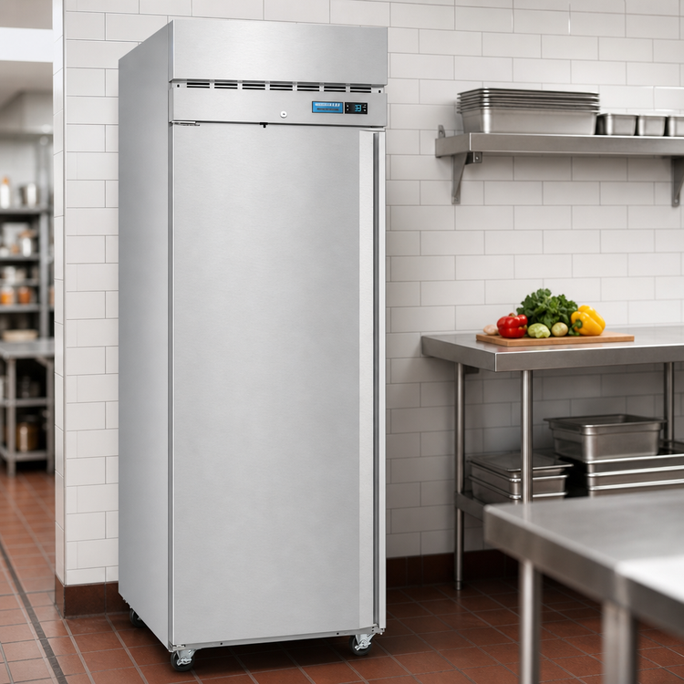 Product image #4 for Hoshizaki Steelheart 23.1 Cu. Ft. One-Section Reach-In Refrigerator with Solid Left-Hinged Door