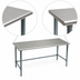Thumbnail image #4 for Eagle Group BlendPort® Budget Series 84-Inch x 24-Inch Work Table with 430 Stainless Steel Top and Galvanized Base