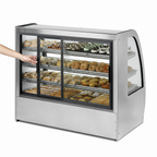 Thumbnail image #4 for True Mfg. – Specialty Display TGM-DC-59-SC/SC-S-S 59.25-Inch Curved Glass Dry Pastry Display Case, 6 Adjustable Shelves, Stainless Steel