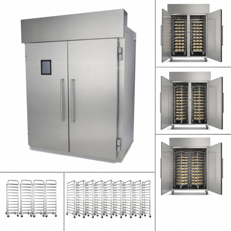 Product image #4 for Doyon KDP22 Knockdown Roll-In Two-Section Proofer Cabinet, 4-Rack Capacity, Digital Touchscreen