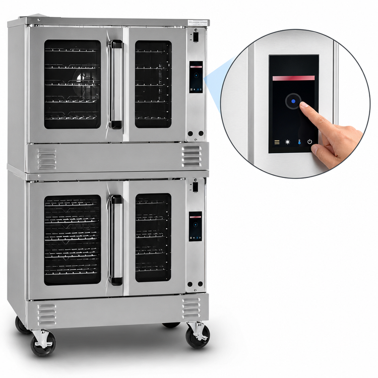 Product image #4 for Southbend Platinum 2-Deck Electric Convection Oven, Standard Depth, Touch Controls, Independent Doors