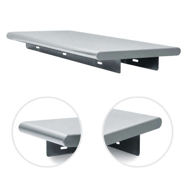 Product image #4 for Advance Tabco 60" x 18" Pass-Thru Shelf, 18/430 Stainless Steel