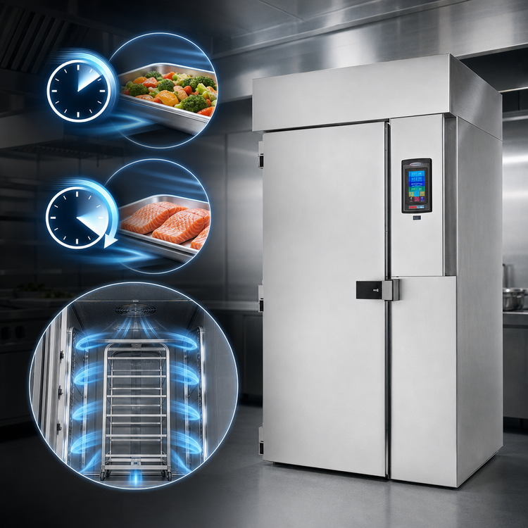 Product image #4 for American Panel HURRiCHiLL Roll-In Remote Blast Chiller/Shock Freezer for 1 Mobile Rack