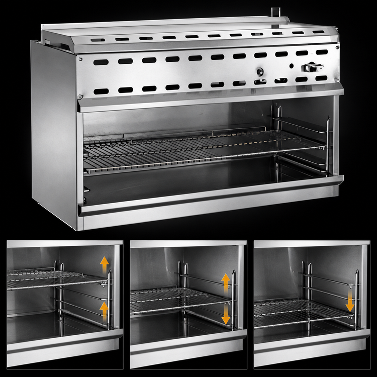 Product image #4 for Wolf 24-Inch Wall-Mounted Gas Cheesemelter with 20,000 BTU Infrared Burner