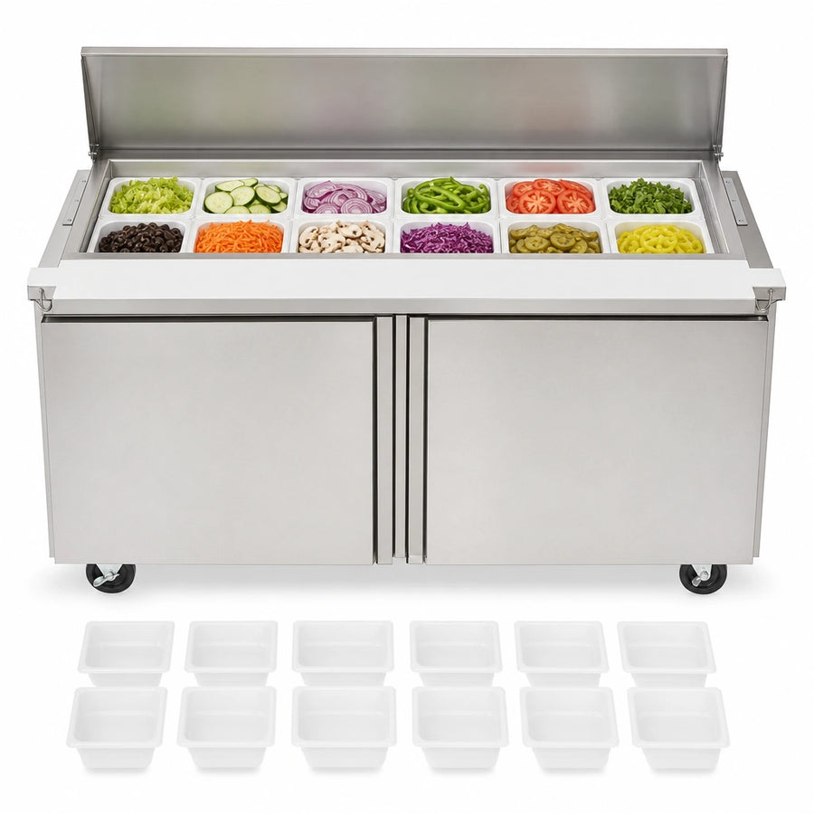 12 1/6-Size Pan Capacity