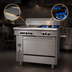 Thumbnail image #4 for Garland Cuisine Series 36-Inch Heavy Duty Gas Combination Top Range with 2 Open Burners, 18-Inch Hot Top, and Convection Oven