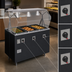 Thumbnail image #4 for Vollrath 2-Series Affordable Portable 60-Inch Wide Deluxe 4-Well Mobile Hot Food Station with Enclosed Base and Breath Guard