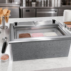 Thumbnail image #4 for Delfield N225P 6-Gallon Self-Contained Drop-In Ice Cream Dipping Freezer with Stainless Steel Lid