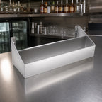 Thumbnail image #4 for John Boos UBSR1-48-X 48-Inch Single-Tier Stainless Steel Underbar Speed Rail, Keyhole Mount, Satin Finish