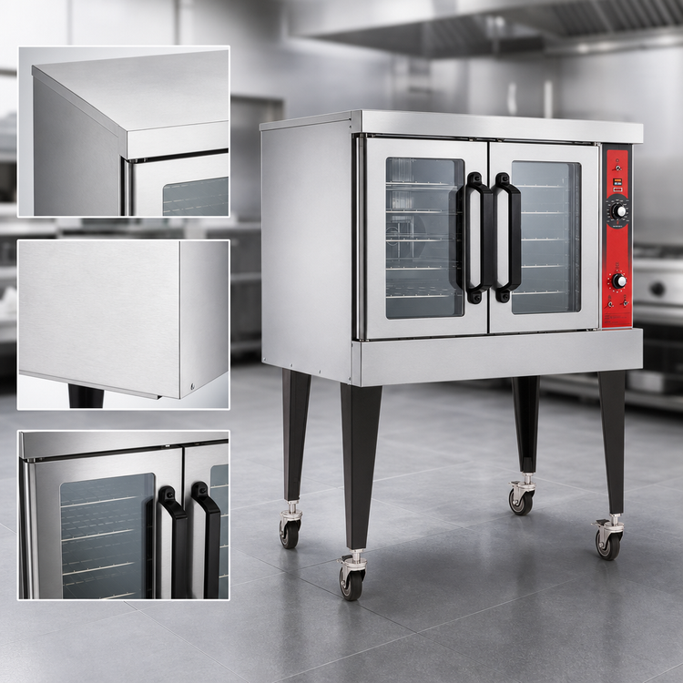 Product image #4 for Vulcan VC4GC Single Deck Standard Depth Gas Convection Oven with Computer Controls and 5-Rack Capacity